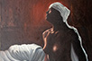 Nude, oil on canvas, by painter Želјko Nikolić